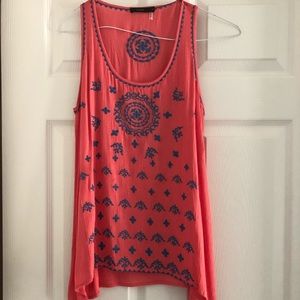 THML sleeveless top with embroidered detail